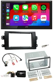 JVC Bluetooth USB Lenkrad 2DIN DAB Autoradio für Fiat Sedici Suzuki SX4
