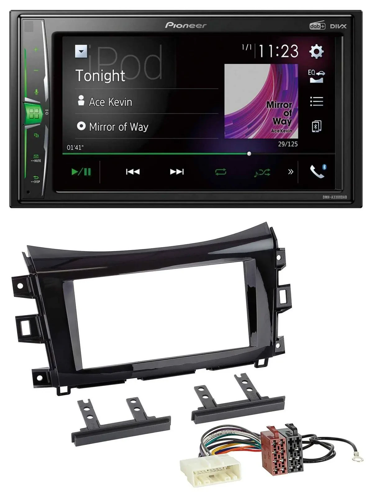 Pioneer 2DIN MP3 DAB USB Bluetooth Autoradio für Nissan Navara (ab 16)