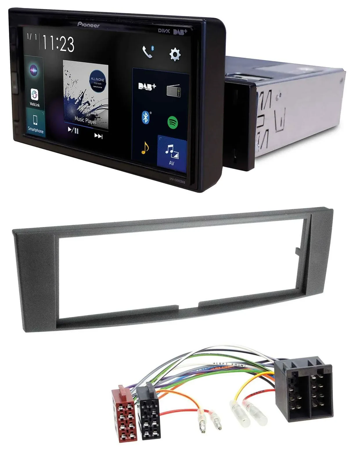 Pioneer DAB MP3 Bluetooth USB Autoradio für Renault Laguna II (2005-2008)