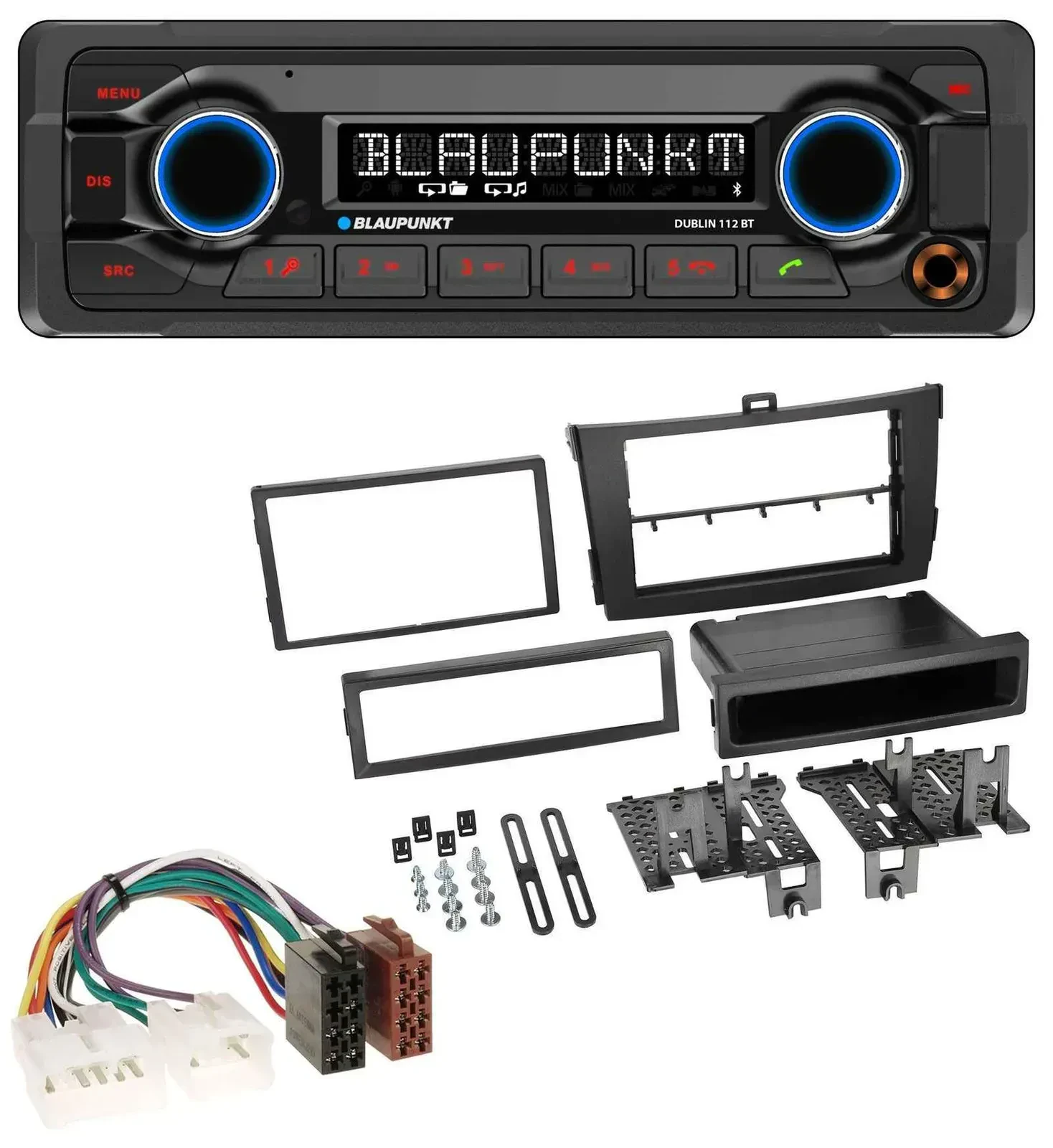 Blaupunkt MP3 Bluetooth USB AUX Autoradio für Toyota Corolla ab 2009 schwarz