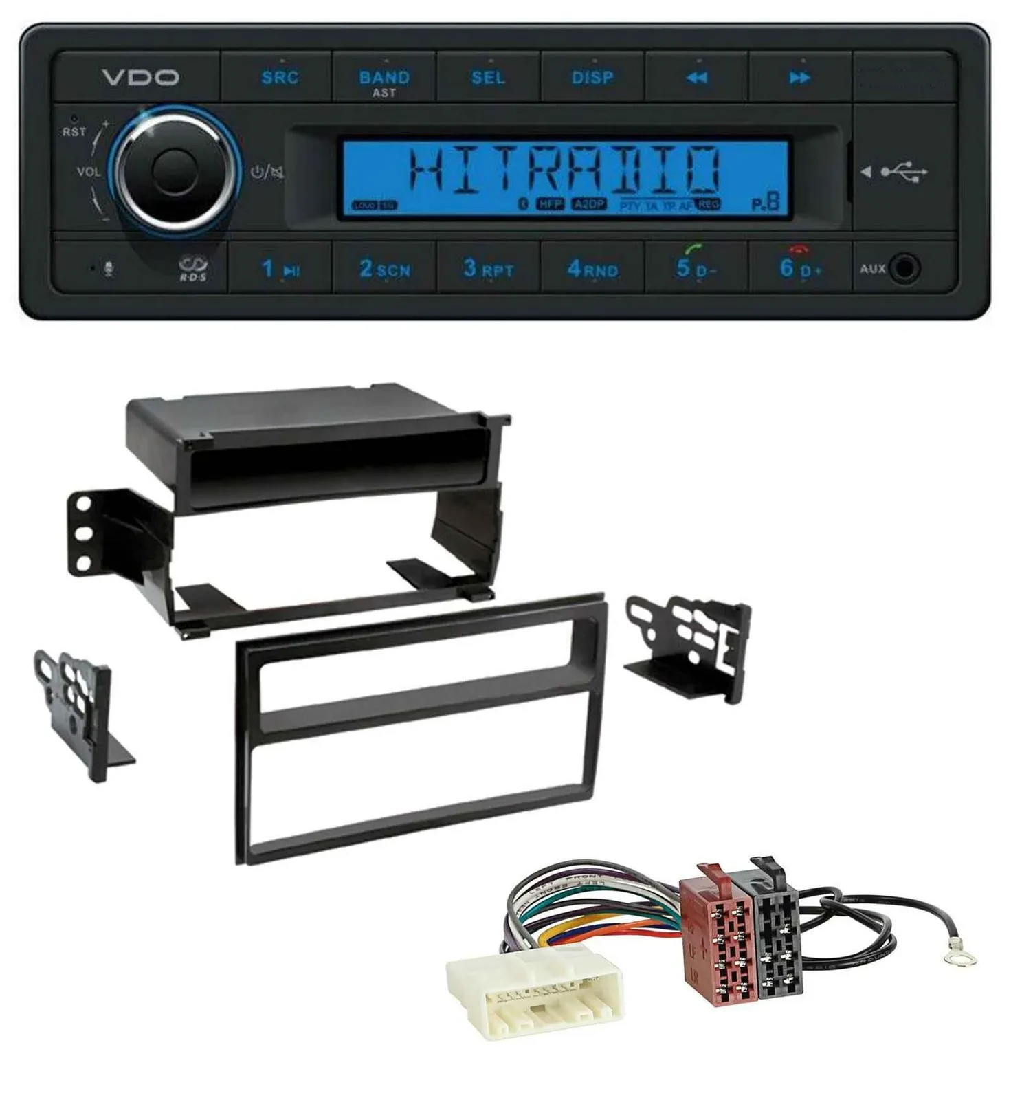 VDO AUX Bluetooth USB MP3 Autoradio für Nissan Versa / Tiida (ab 2007)