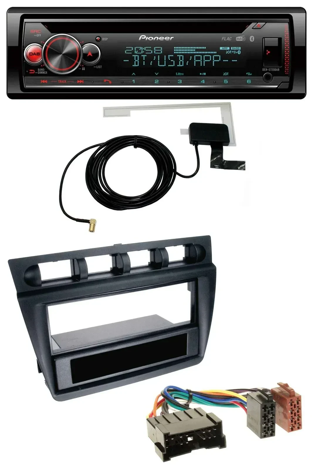 Автомагнитола для Kia Picanto (с 2006) Pioneer DAB, CD, MP3, USB, Bluetooth, черная