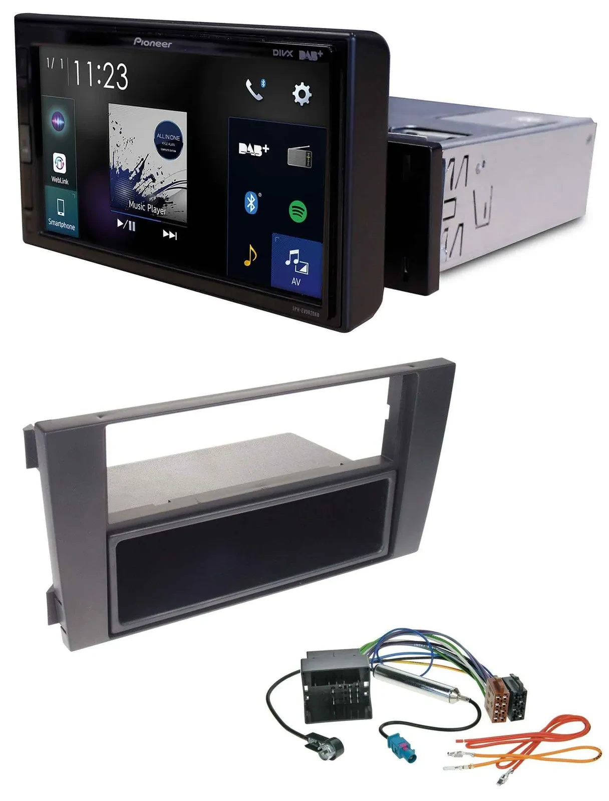 Pioneer DAB MP3 Bluetooth USB Autoradio für Audi A6 01-05 C5 Symphony Quadlock