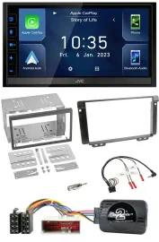 JVC DAB Bluetooth Lenkrad USB 2DIN Autoradio für Land Rover Freelander 2004-2006