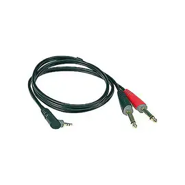 Коммутационный кабель Klotz AY5A0200 Y-Adapterkabel Klinke 2 m 3,5 mm Winkelklinke