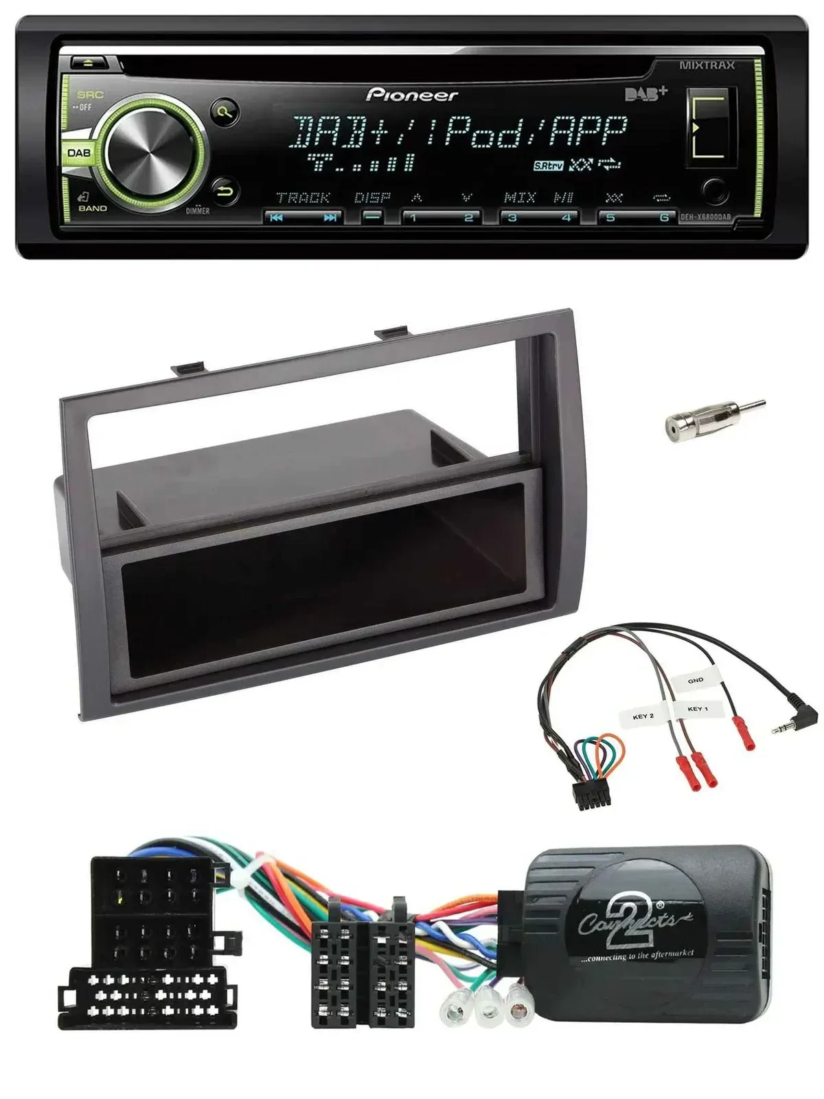 Автомагнитола для Citroen Jumper 2008–2011 Pioneer DAB, CD, USB, MP3, поддержка кнопок на руле