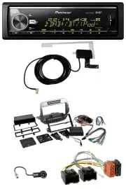 Pioneer Bluetooth DAB USB MP3 Autoradio für Chevrolet Camaro 2010-2015 silber