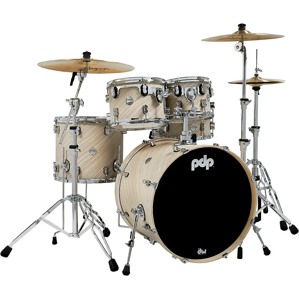 Ударная установка PDP by DW Concept Maple PDCM2215TI (набор, 5 шт.) 22"x18", 10"x8", 12"x9", 16"x14", 14"x5.5", цвет Twisted Ivory, хромированная фурнитура