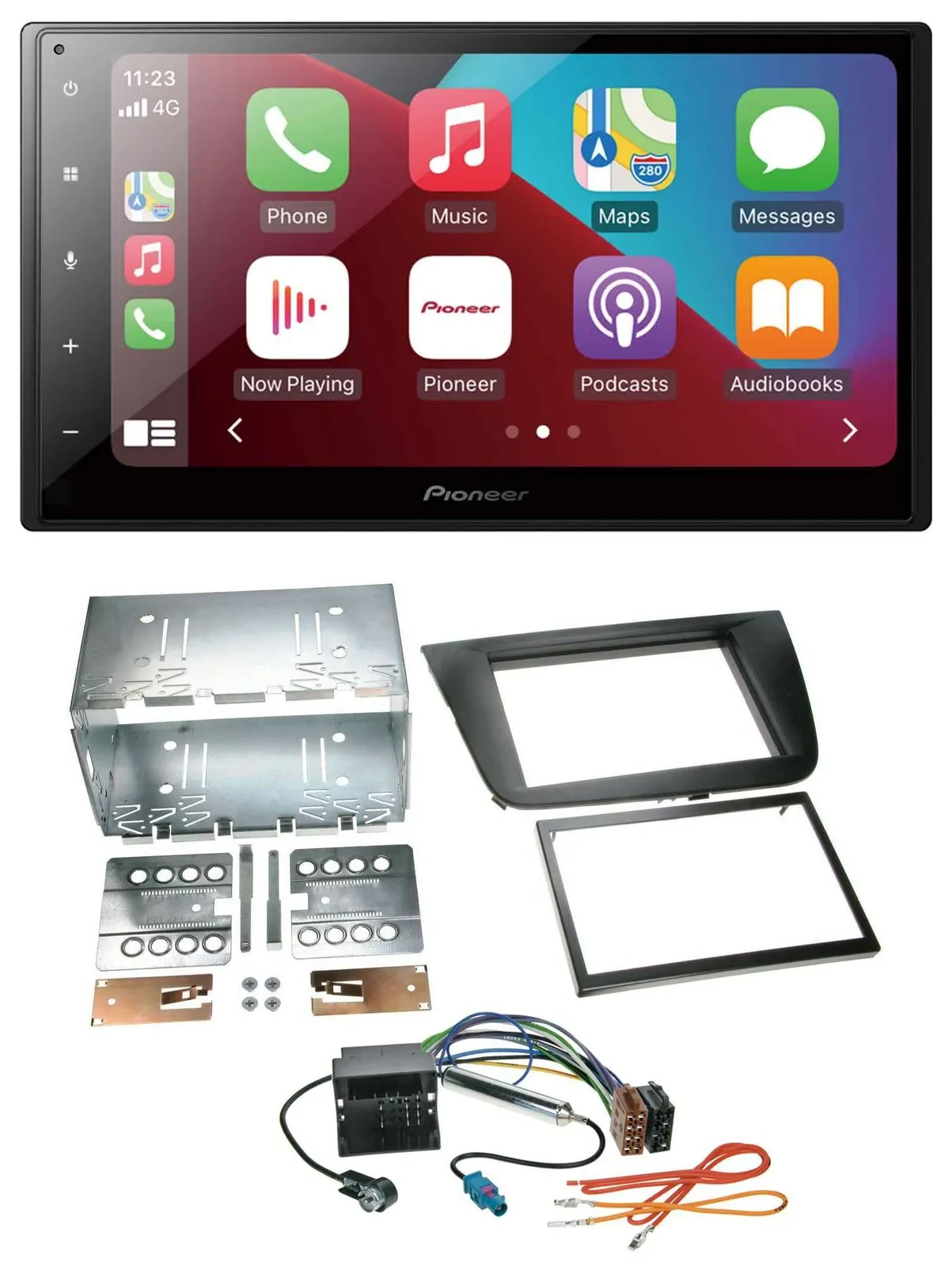 Pioneer USB MP3 DAB 2DIN Bluetooth Autoradio für Seat Altea Toledo Altea XL schw