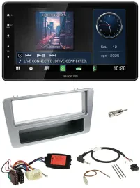 Kenwood Lenkrad Bluetooth USB DAB Autoradio für Honda Civic 2001-2003 silber