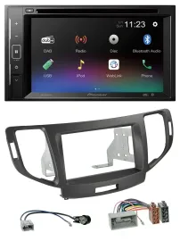 Pioneer Bluetooth MP3 USB 2DIN DAB DVD Autoradio für Honda Accord ab 11 anthrazi