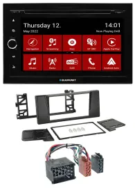 Blaupunkt MP3 DVD Bluetooth DAB 2DIN USB Autoradio für BMW 5er (E39) X5 Rundpin