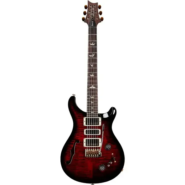 Электрогитара полуакустическая PRS Special Semi-Hollow 10-Top with Pattern Neck Electric Guitar Fire Smokeburst