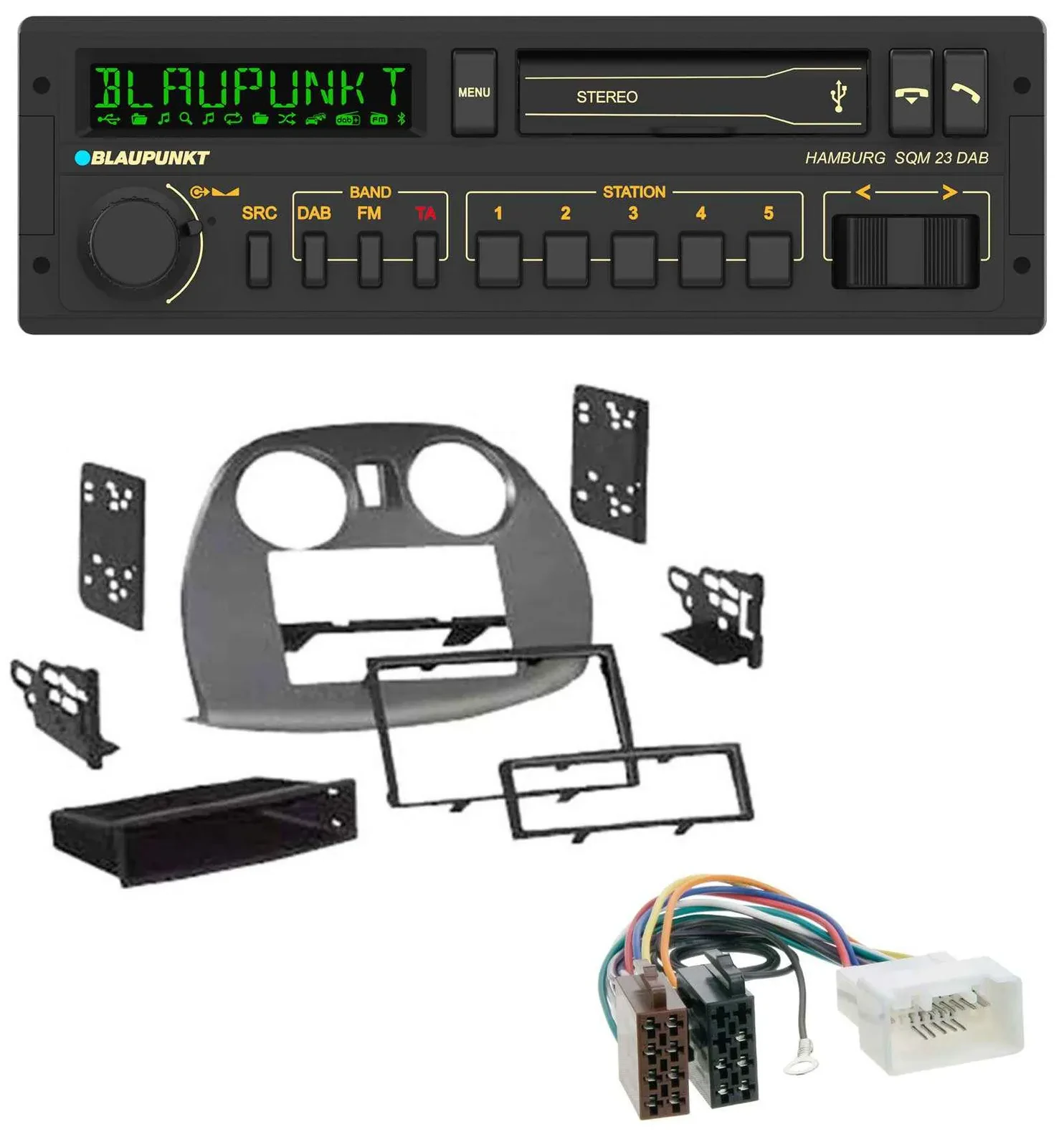 Blaupunkt USB DAB Bluetooth MP3 Autoradio für Mitsubishi Eclipse 4G 2005-2012