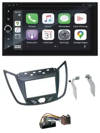 Blaupunkt 2DIN Bluetooth DAB USB DVD MP3 Autoradio für Ford C-Max (ab 10) grau