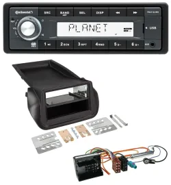 Continental USB MP3 AUX 1DIN Autoradio für Citroen Nemo Peugeot Bipper ab 2008
