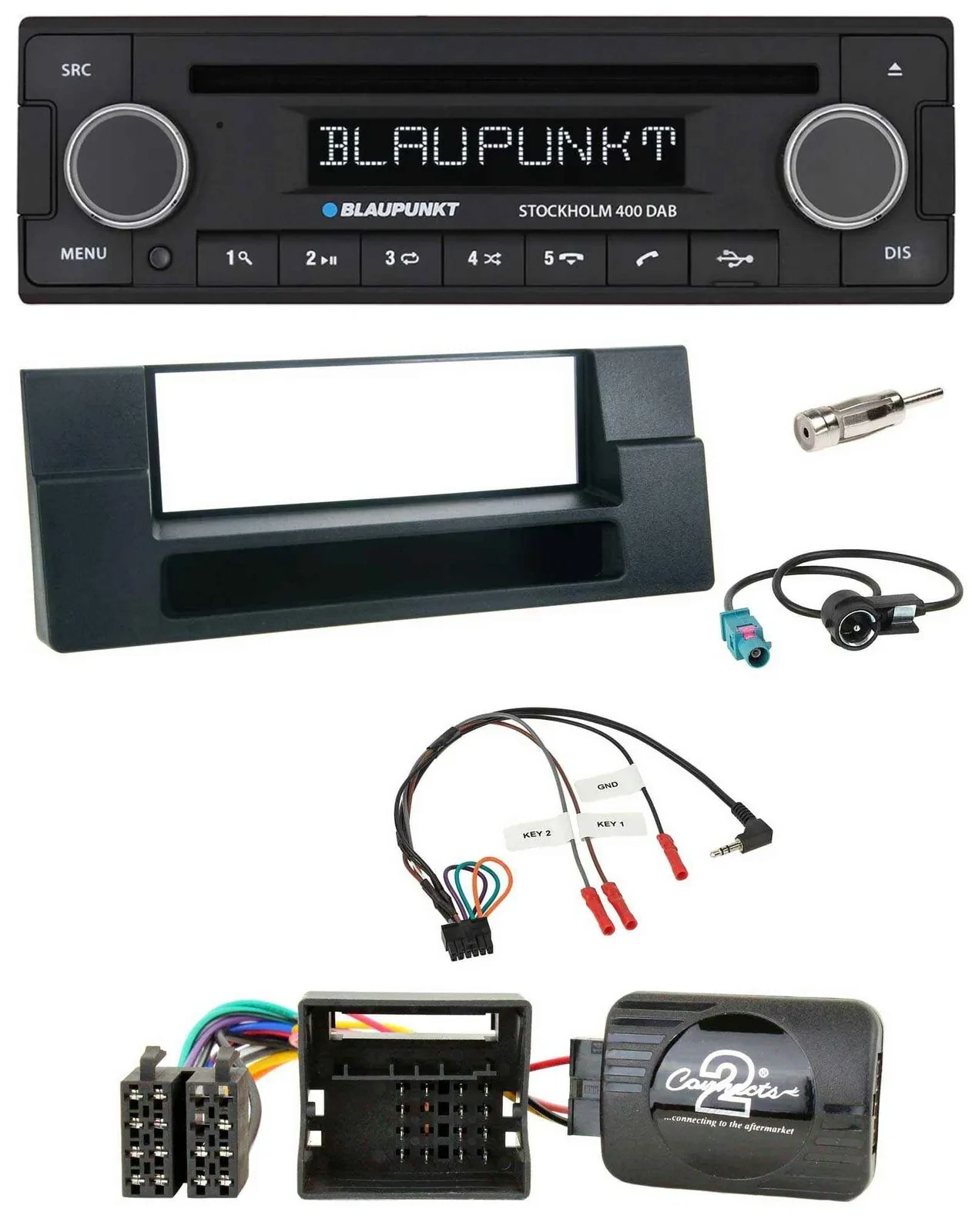 Blaupunkt Lenkrad Bluetooth DAB CD USB Autoradio für BMW 5er 01-04 E39 Aktivsyst