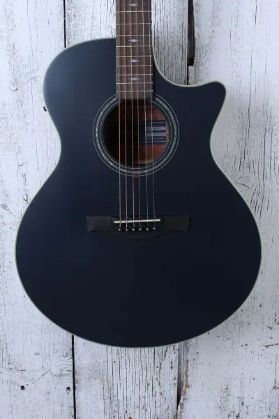 Ibanez AE Series AE100 Acoustic Electric Guitar Dark Tide Blue Flat Finish