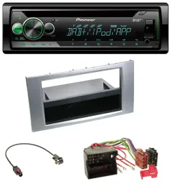 Pioneer USB MP3 DAB AUX CD Autoradio für Ford Kuga Fusion Transit 05-12 silber