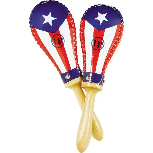 Маракасы LP Puerto Rican Flag Rawhide Maracas