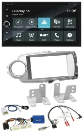 Blaupunkt 2DIN Lenkrad TMC Bluetooth USB DAB Navigation für Toyota Yaris 2011-20