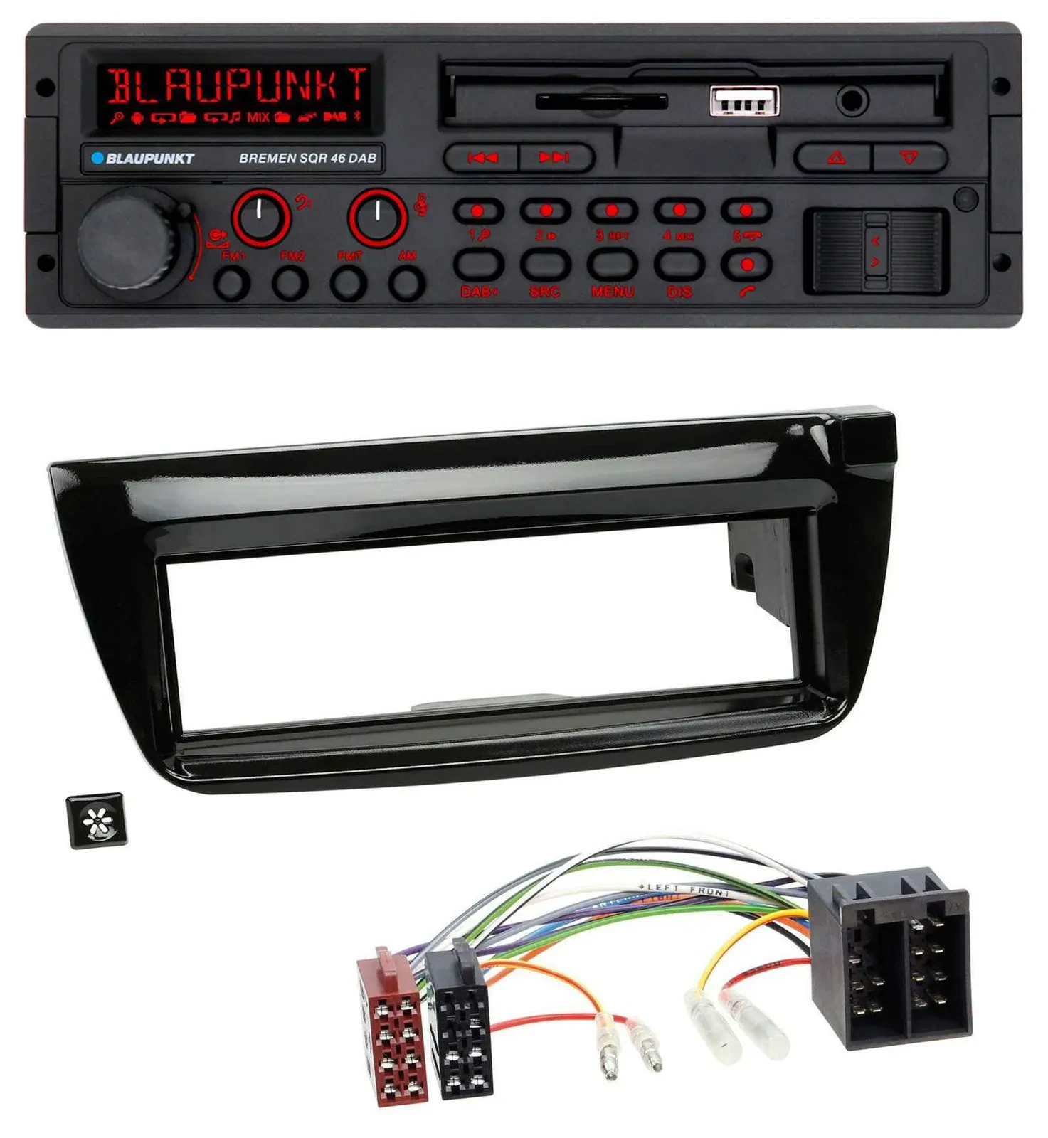 Blaupunkt SD MP3 USB Bluetooth DAB Autoradio für Opel Combo ab 11 Fiat Doblo 12-