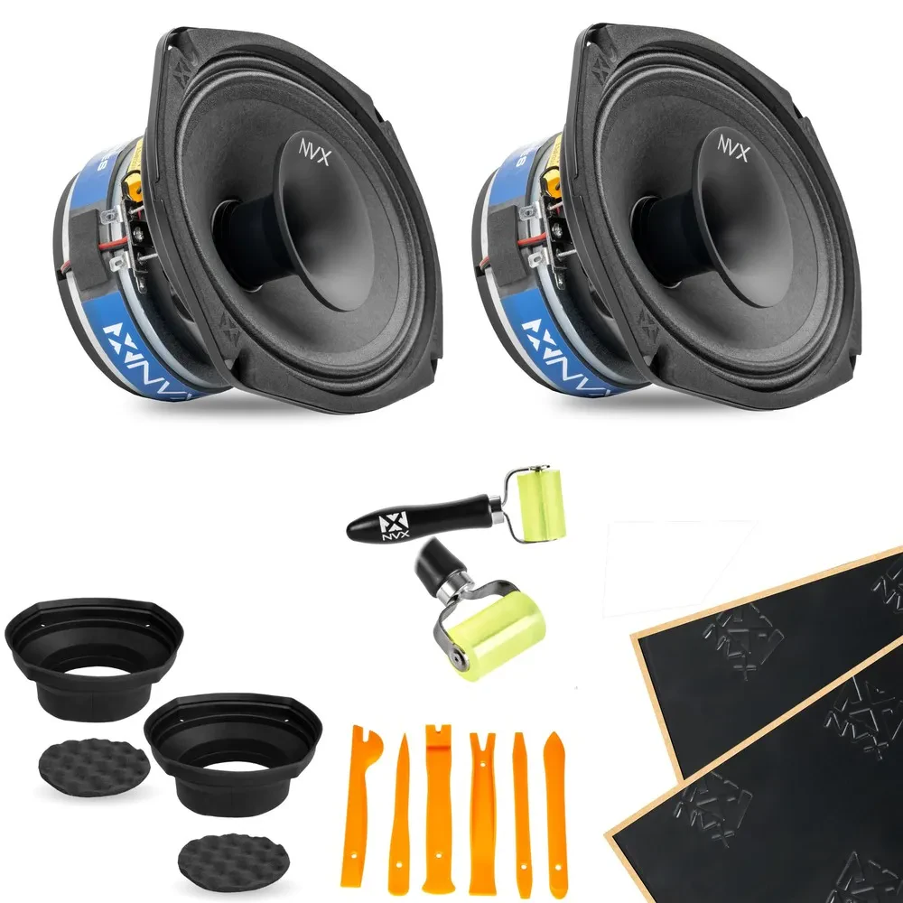 NVX 6x9" V-Series Coaxial Speakers with Installation Kit