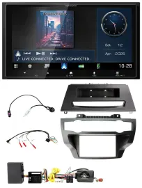 Kenwood Bluetooth 2DIN USB DAB Lenkrad Autoradio für BMW X5 X6 E70 E71 07-13 Ver