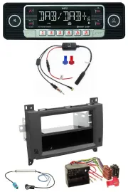 Dietz MP3 DAB Bluetooth USB Autoradio für Mercedes Vito Viano 06-14 Rubbertouch