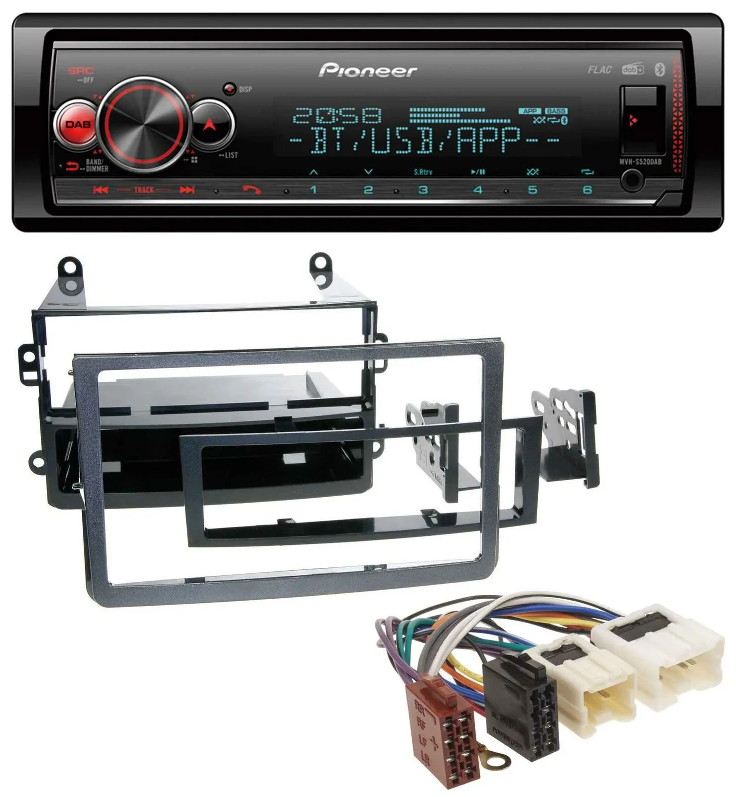 Автомагнитола для Nissan 350Z (с 2006) Pioneer Bluetooth USB MP3 DAB
