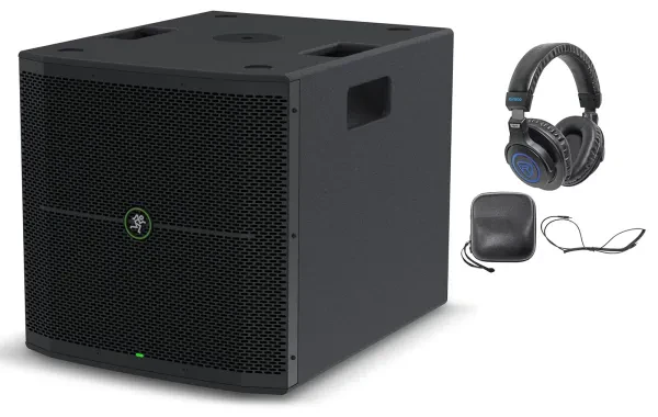 Mackie Thump115S 15" 1400 Watt Powered DJ PA Subwoofer Sub Thump 115S+Headphones