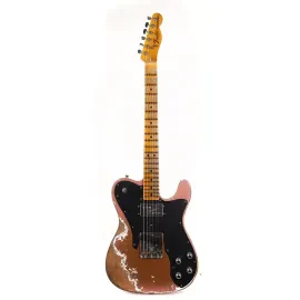 Электрогитара Fender Custom Shop Limited Edition Telecaster Custom Super Heavy Relic Aged Firemist Gold Aged Burgundy Mist Burst