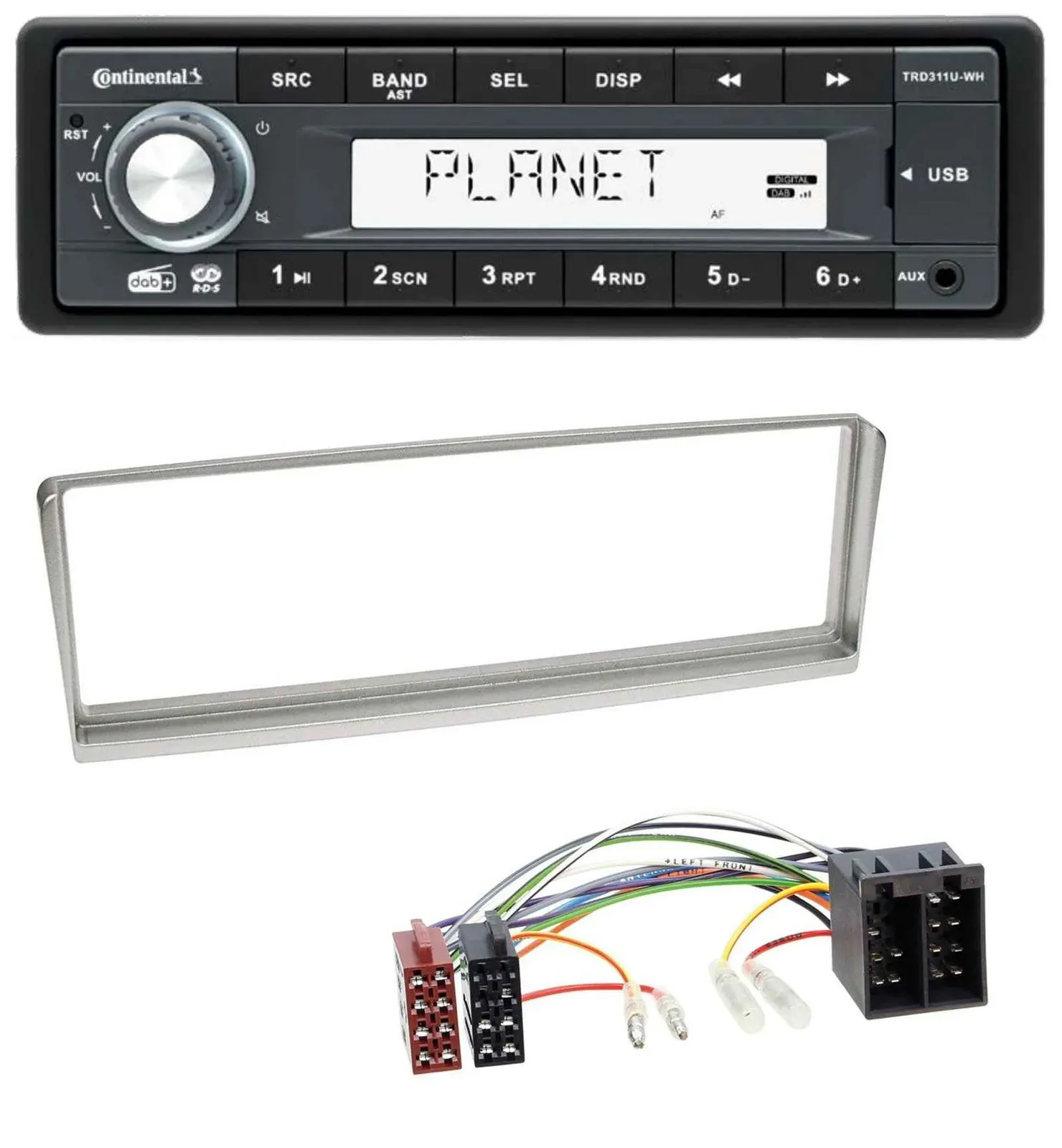 Continental MP3 AUX USB DAB 1DIN Autoradio für Alfa Romeo 156 (2001-2003)