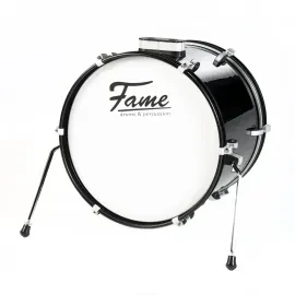 First Step Bass Drum 18x14 Piano Black Mischholz Kessel Alu Hardware