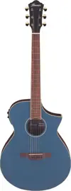 Электроакустическая гитара IBANEZ AEWC12-PMF Prussian Blue Metallic Flat