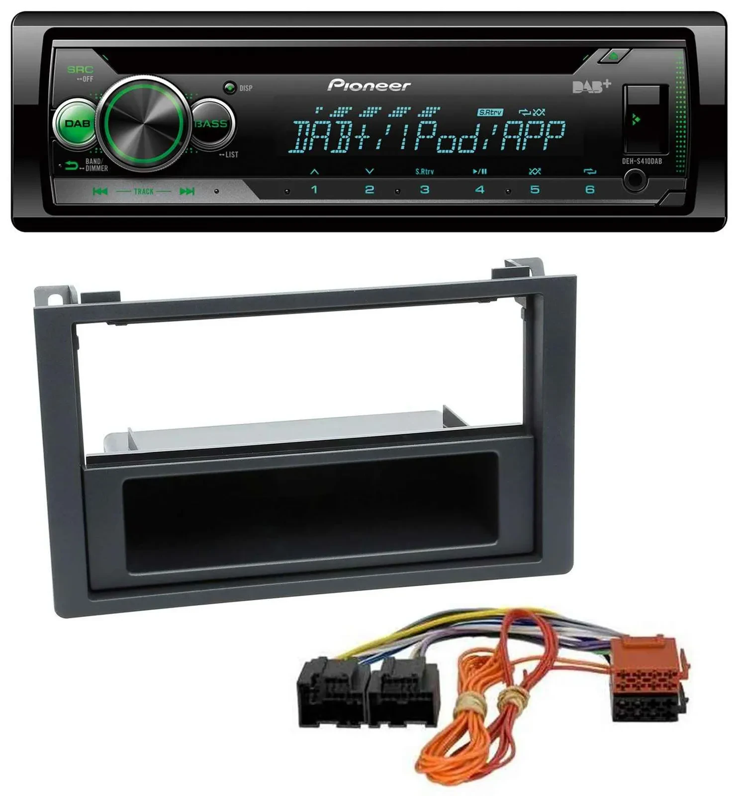 Pioneer USB MP3 DAB AUX CD Autoradio für Saab 9.3 (ab 2006)