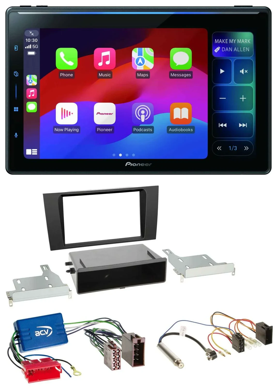 Pioneer Bluetooth DAB MP3 USB Autoradio für Audi A4 B5 99-01 Symphony Aktivsyste