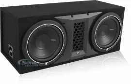 Rockford Fosgate P1-2X10 Dual 10" Ported Loaded Car Subwoofer Enclosure