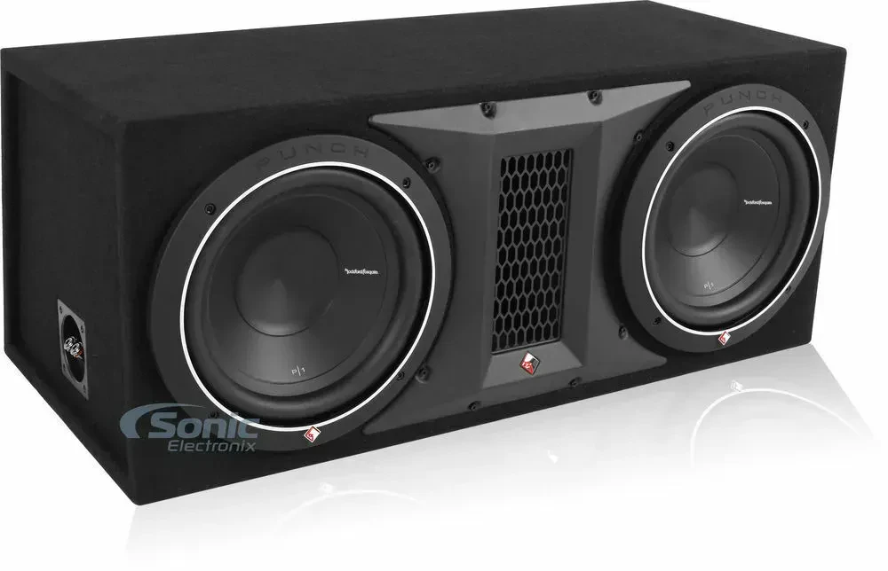 Сабвуфер для авто Rockford Fosgate P1-2X10 2x10", фазоинверторный, в корпусе