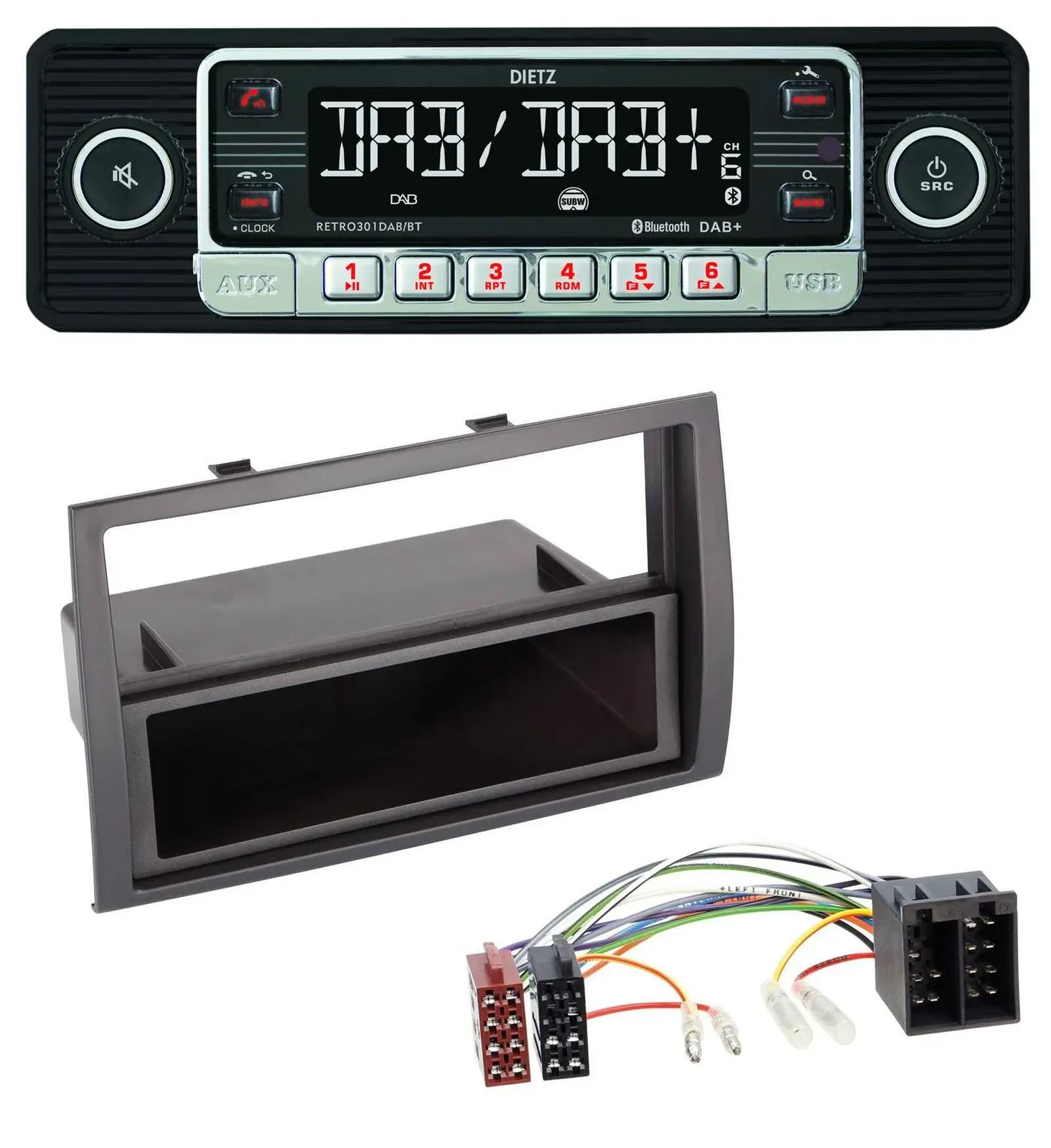 Dietz USB DAB MP3 Bluetooth Autoradio für Citroen Jumper Peugeot Boxer Fiat Duca