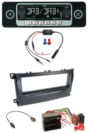 Dietz MP3 DAB Bluetooth USB Autoradio für Ford Mondeo S-Max 07-14 schwarz