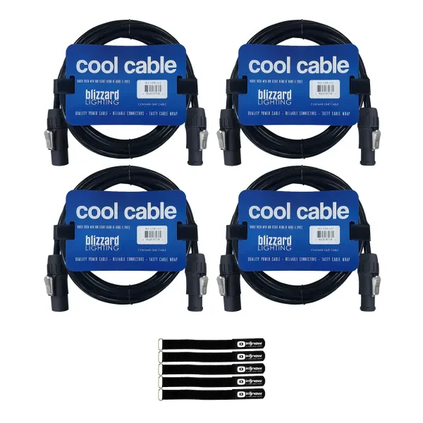 Blizzard Lighting PCT-INTER-1410 10FT PowerCON TRUE1 Cable 4-Pack