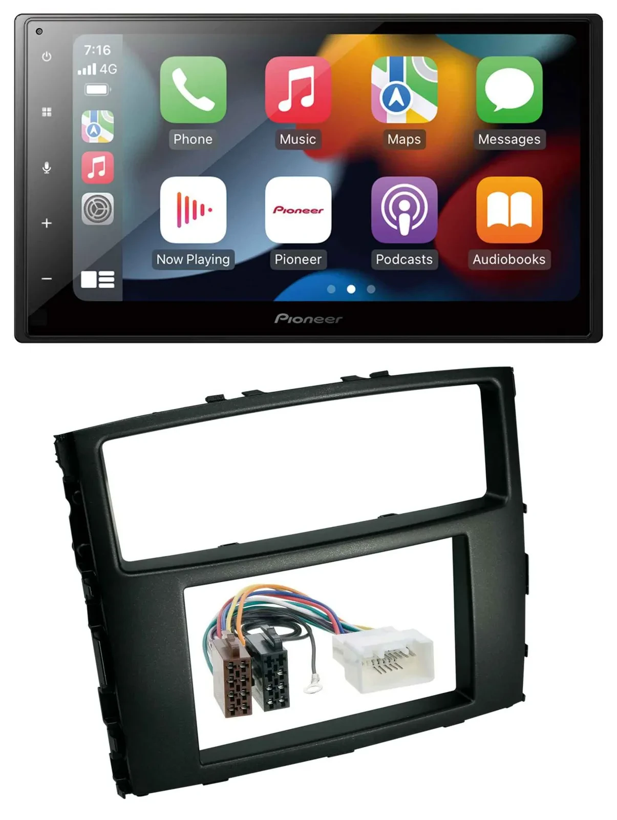 Pioneer DAB Bluetooth 2DIN USB MP3 Autoradio für Mitsubishi Pajero 2006-2014