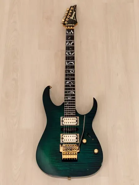 Электрогитара Ibanez RG7CTTL Japan Exclusive Spot Model HSH Trans Blue w/gigbag Japan 1993