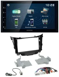 Автомагнитола Kenwood 2-DIN Bluetooth, MP3, USB, AUX, DAB для Hyundai i30 (с 2012)