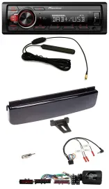 Pioneer MP3 DAB 1DIN Lenkrad USB Autoradio für Ford Mondeo Focus piano-schwarz