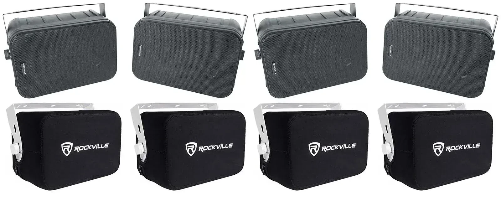 Настенная акустика Rockville HP65S-8 Black с чехлом (4 штуки)