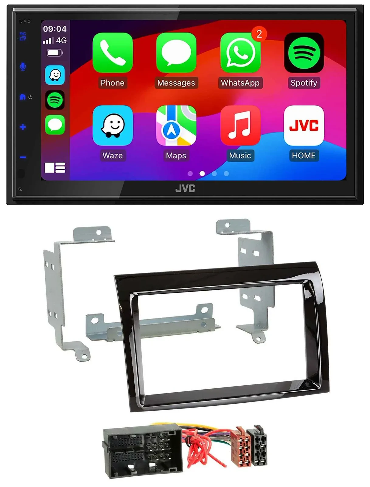 JVC Bluetooth USB MP3 2DIN DAB Autoradio für Fiat Ducato Peugeot Boxer Citroen J