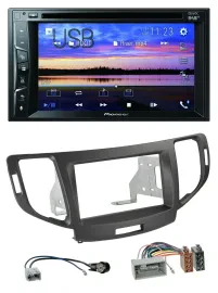 Pioneer Bluetooth 2DIN USB DVD DAB MP3 Autoradio für Honda Accord ab 11 anthrazi