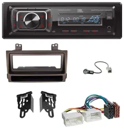 JBL SD AUX MP3 USB Bluetooth Autoradio für Hyundai Sonata ab 09 dunkelbraun meta